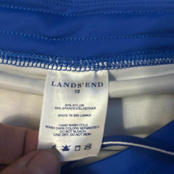 Lands End blue Swim Skort size 12 EUC Women's - Picture 3 of 3